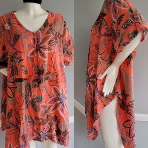 Darling Floral V-Neck Swim Cover-Up